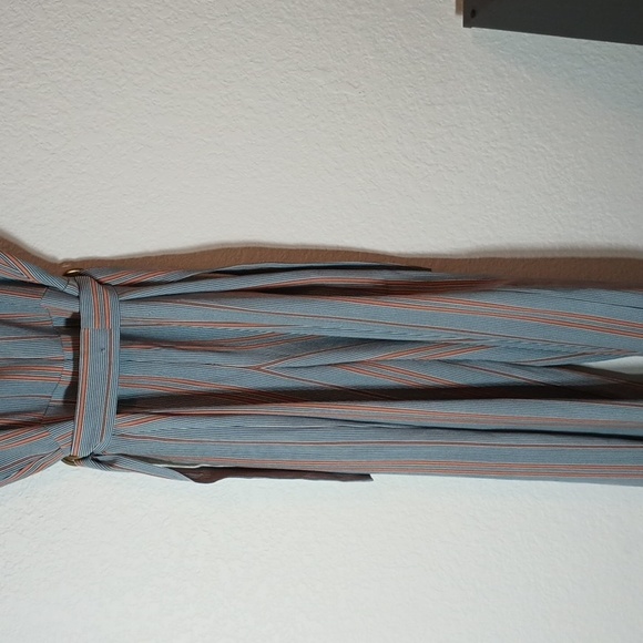 NWT June & Hudson blue & orange stripe jumper spring brunch summer casual - Picture 4 of 7